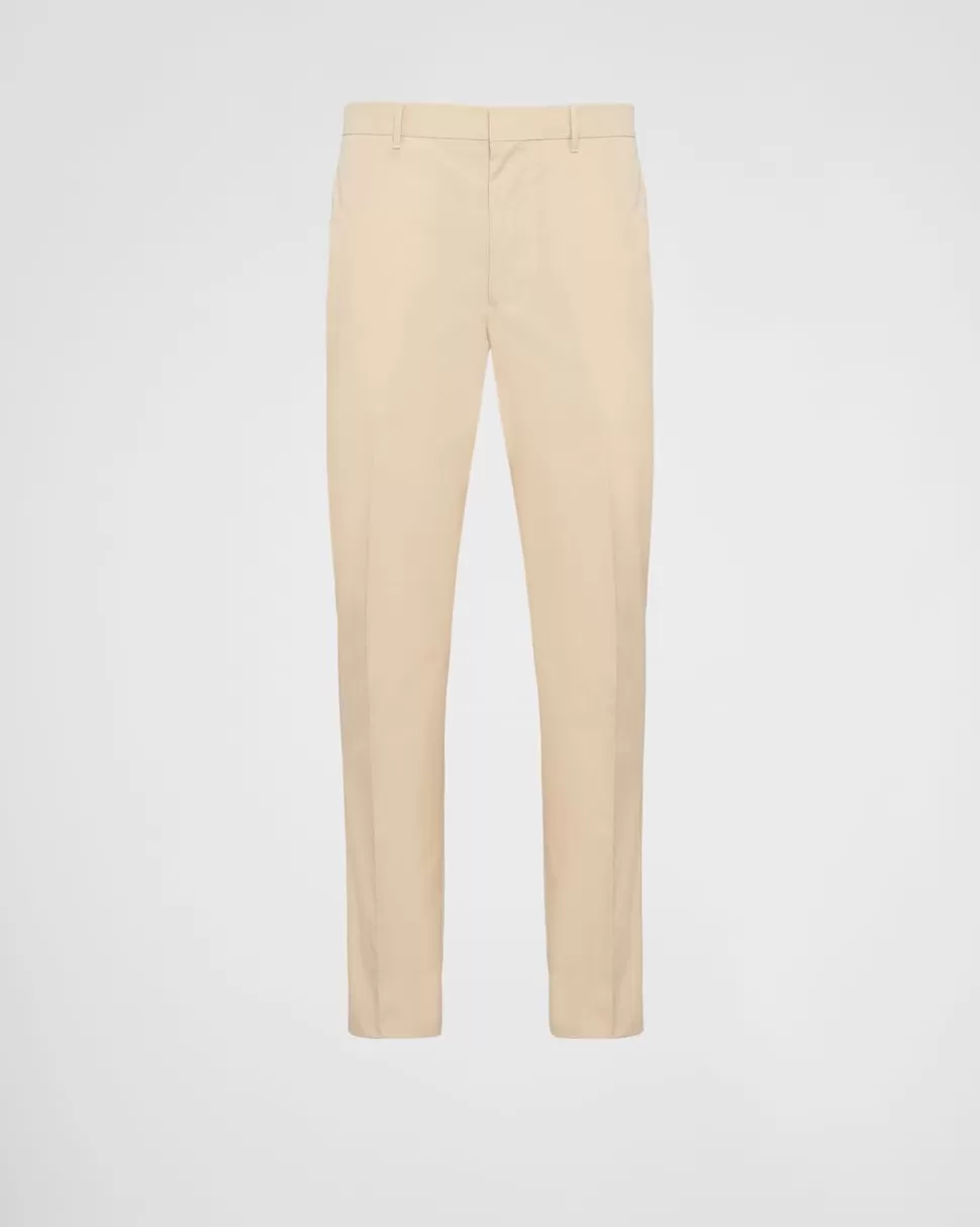 Clearance Prada Hose Aus Baumwolle Blau