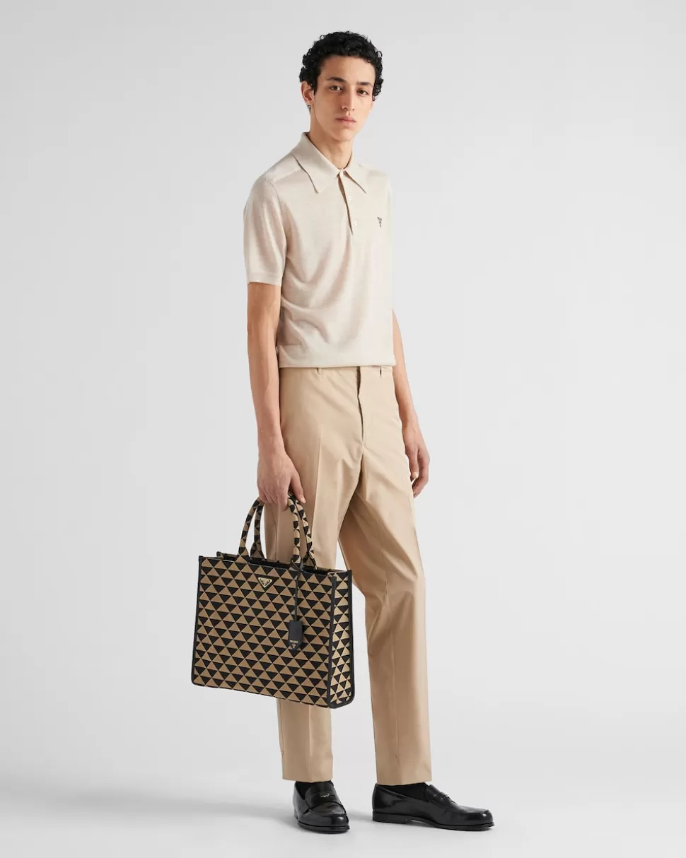 Clearance Prada Hose Aus Baumwolle Blau