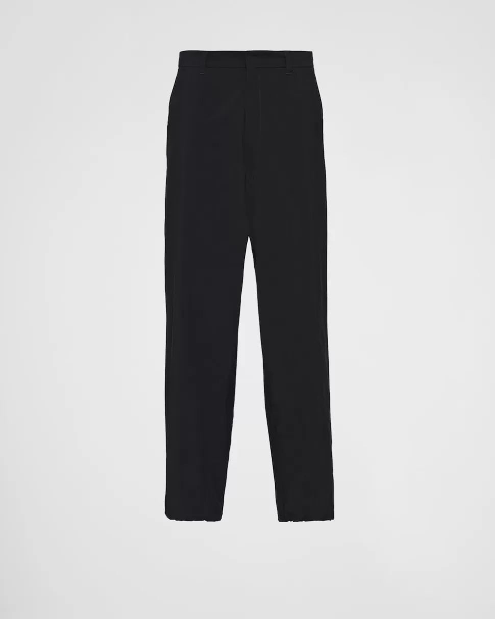 Cheap Prada Hose Aus Funktionsgewebe Schwarz