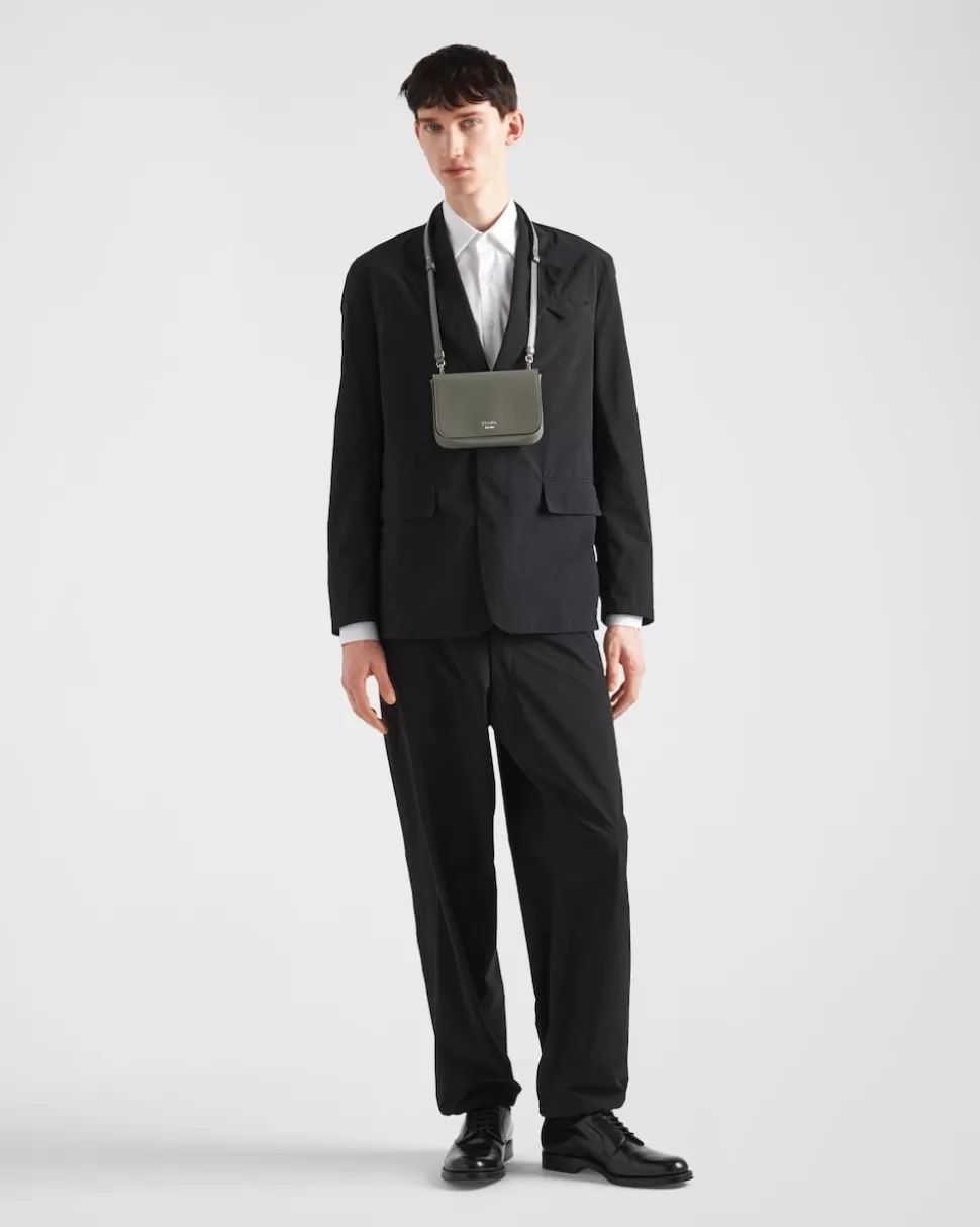 Cheap Prada Hose Aus Funktionsgewebe Schwarz