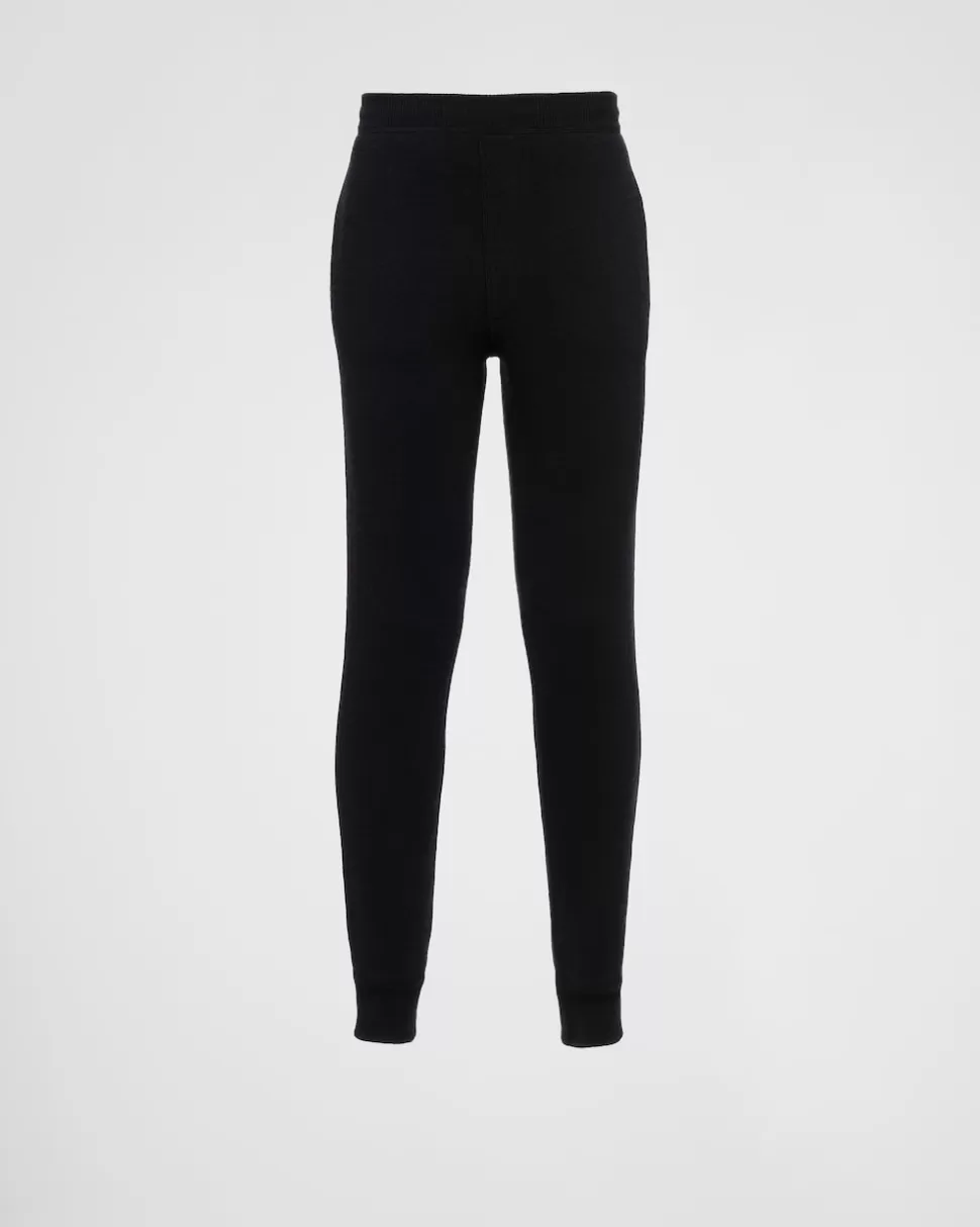 Cheap Prada Hose Aus Kaschmir Schwarz
