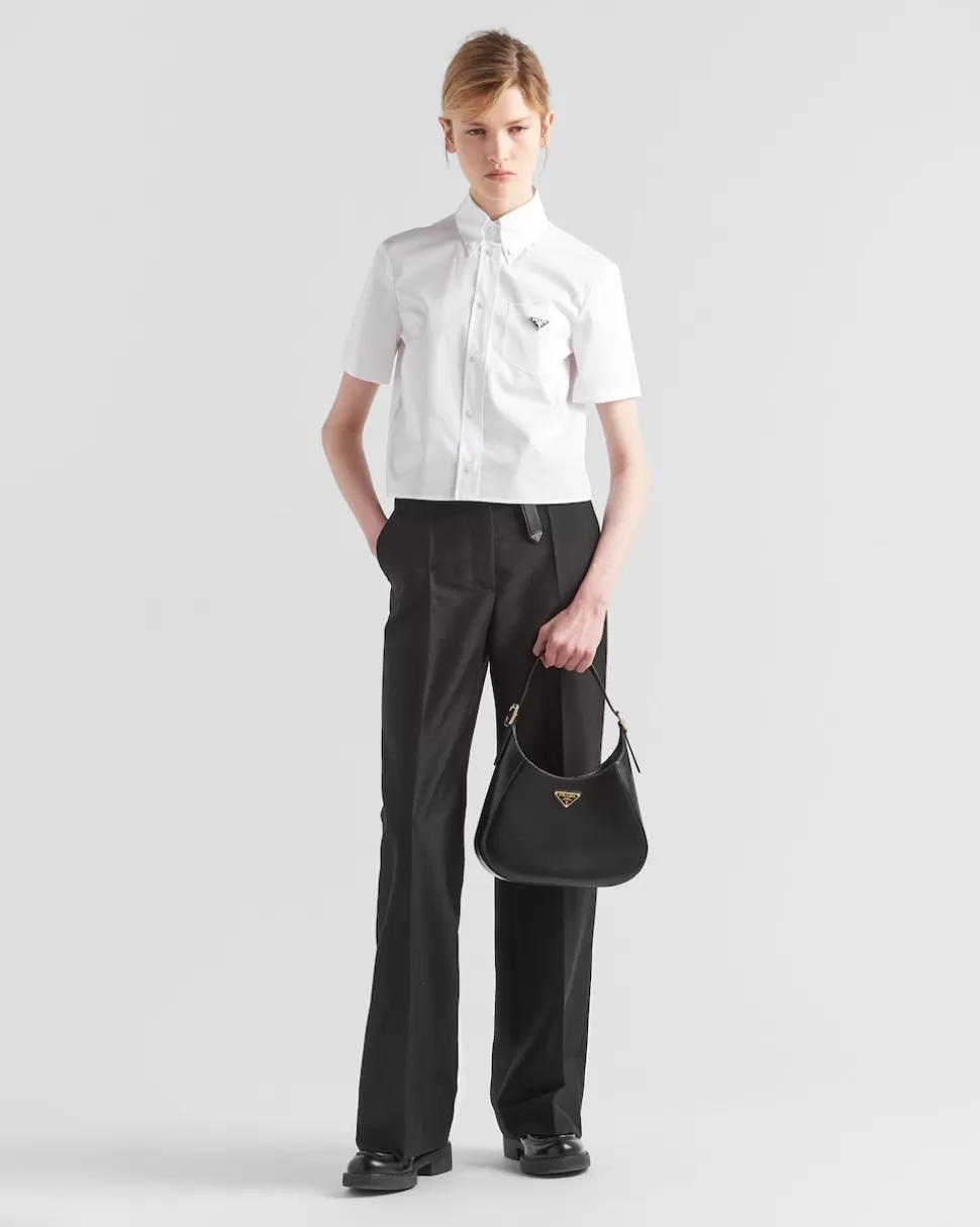Clearance Prada Hose Aus Kid Mohair Anthrazitgrau