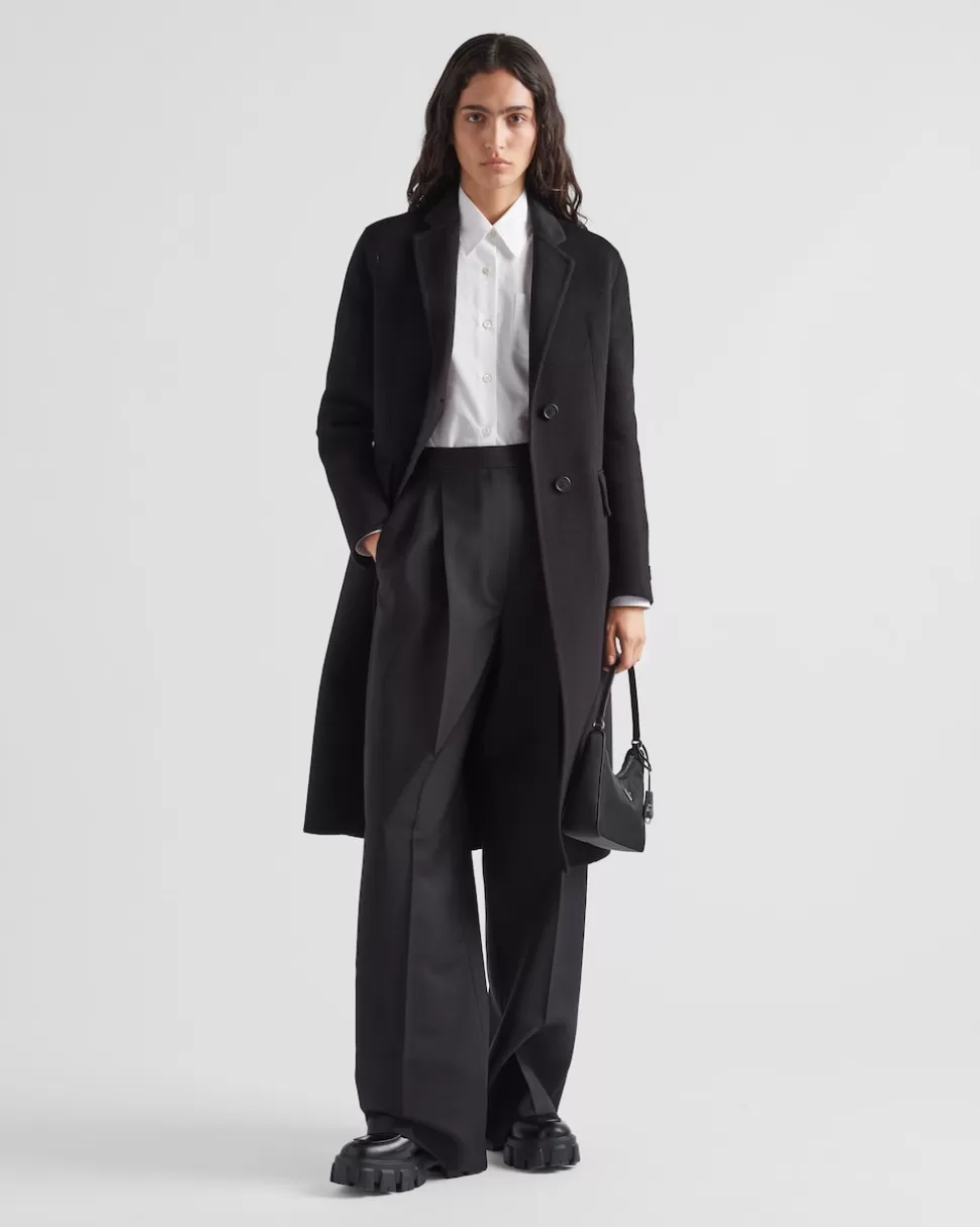 Discount Prada Hose Aus Kid Mohair Schwarz