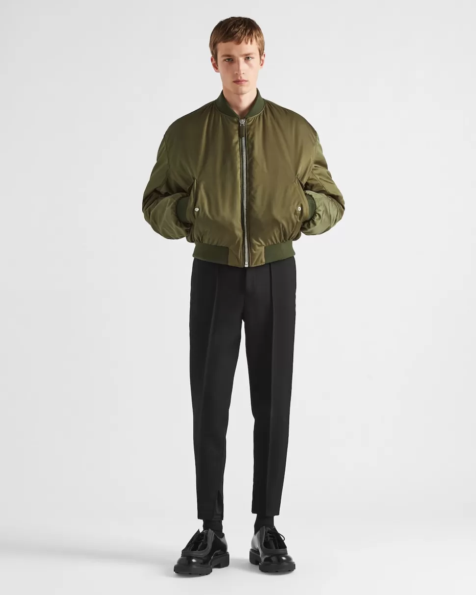 Cheap Prada Hose Aus Natté-stretch Schwarz