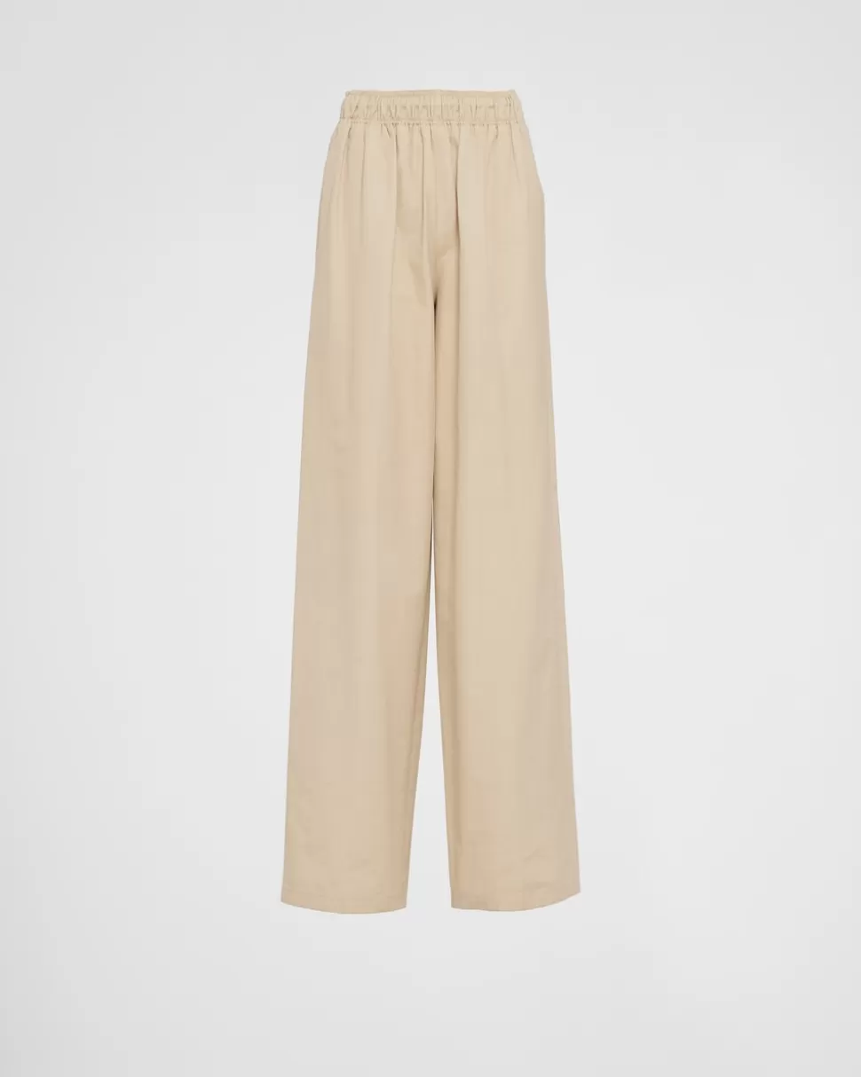 Cheap Prada Hose Aus Popeline Kordel