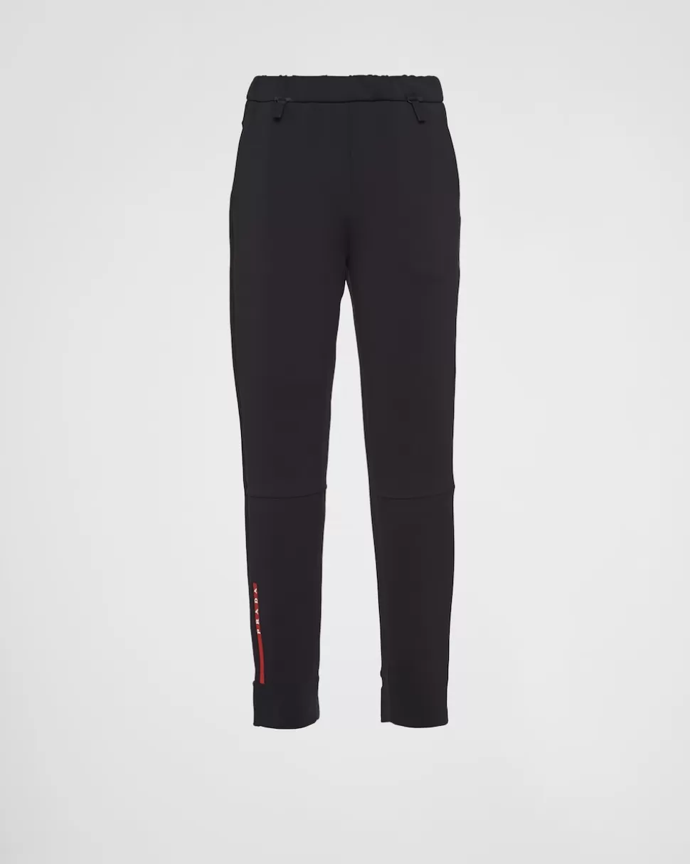 Sale Prada Hose Aus Recyceltem Funktionsgewebe Schwarz