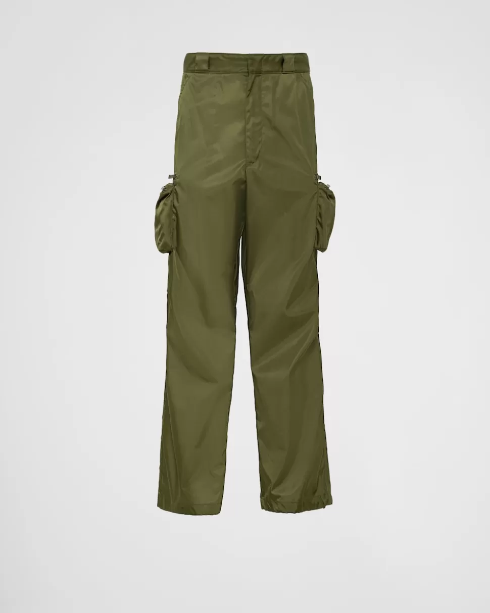 Online Prada Hose Aus Re-nylon Lodengrün