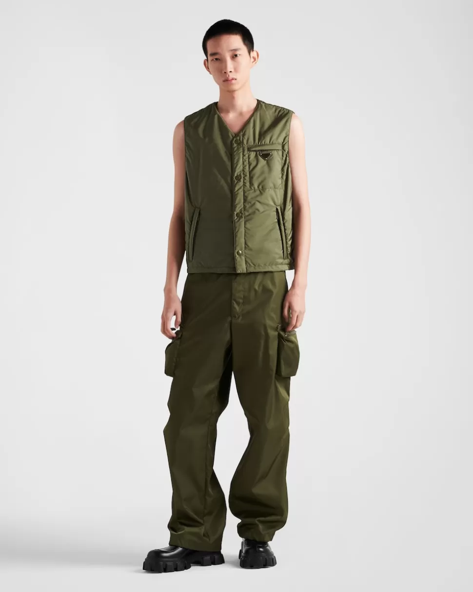 Online Prada Hose Aus Re-nylon Lodengrün