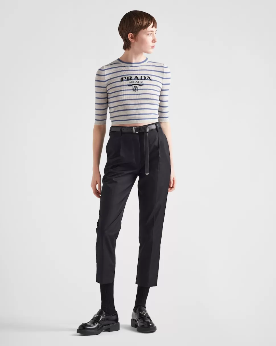 Cheap Prada Hose Aus Re-nylon Schwarz