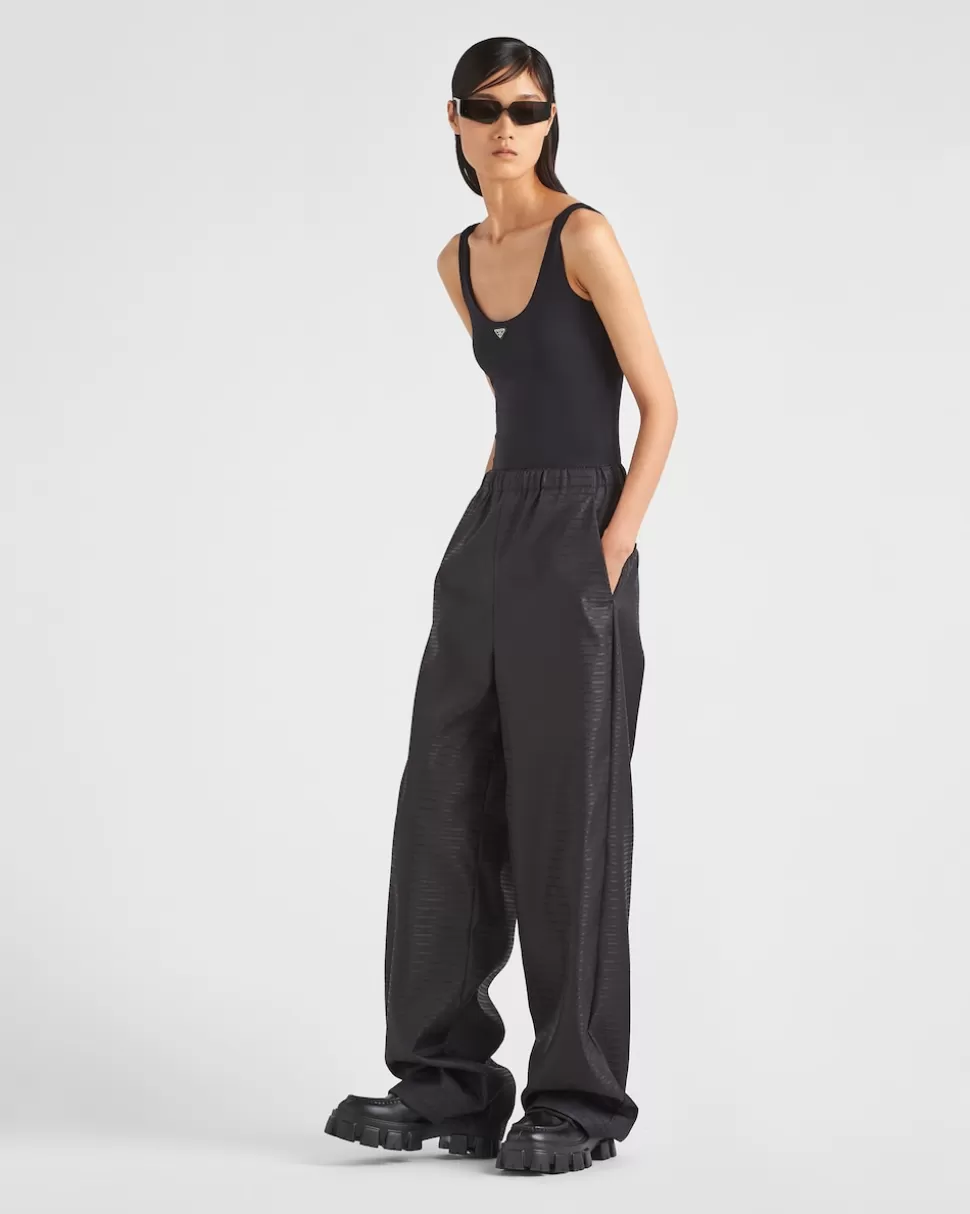 Cheap Prada Hose Aus Re-nylon Schwarz