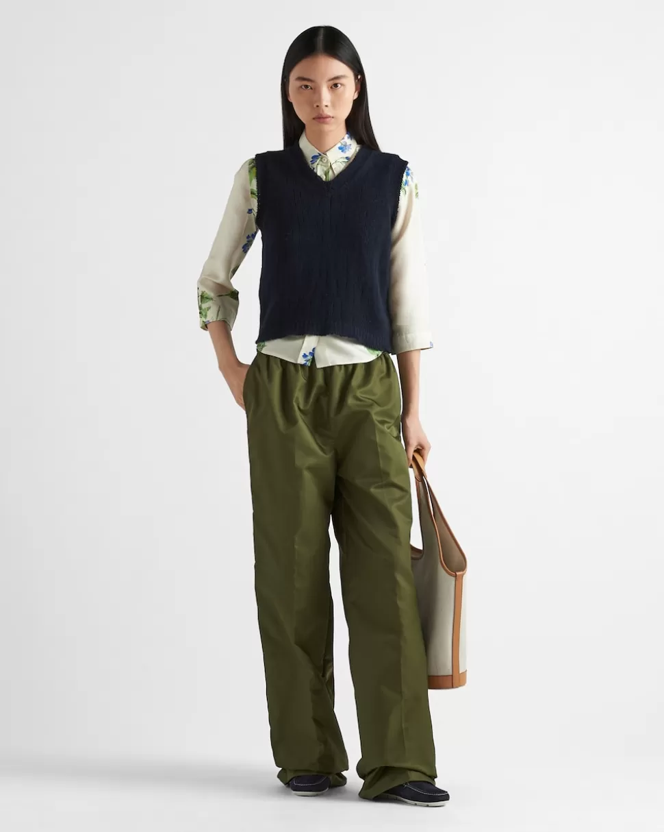 New Prada Hose Aus Re-nylon Lodengrün