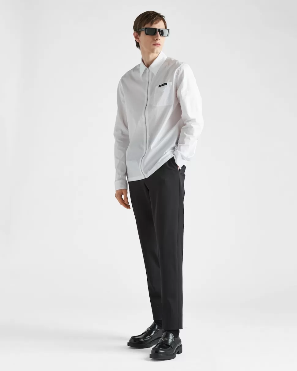 Outlet Prada Hose Aus Stretch-funktionsgewebe Schwarz
