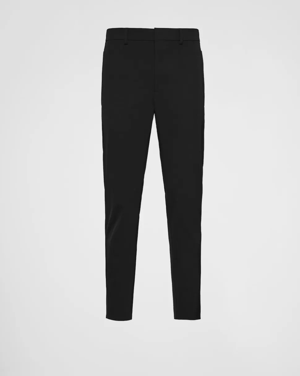 Discount Prada Hose Aus Stretch-funktionsgewebe Schwarz