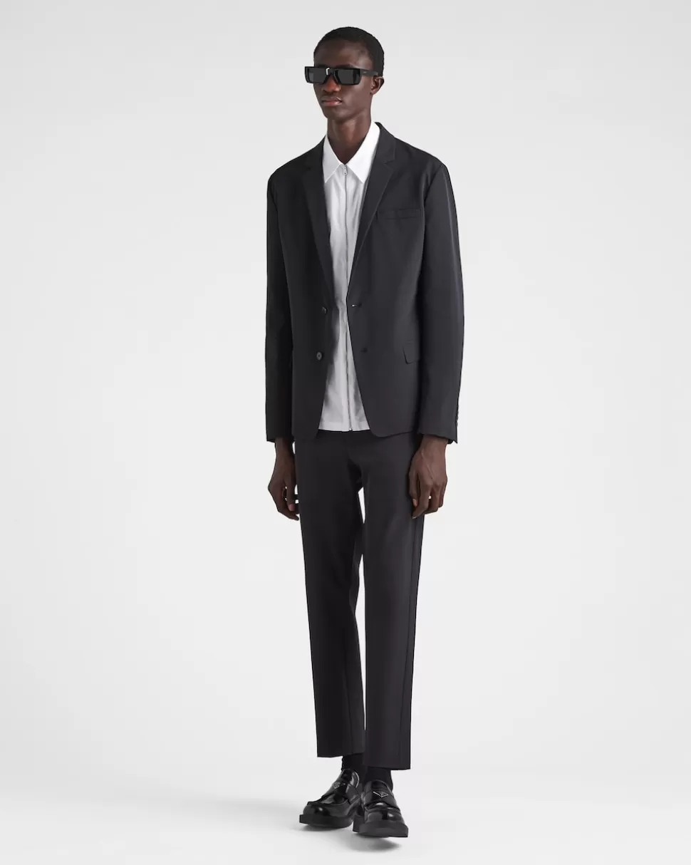 Clearance Prada Hose Aus Stretch-funktionsgewebe Schwarz