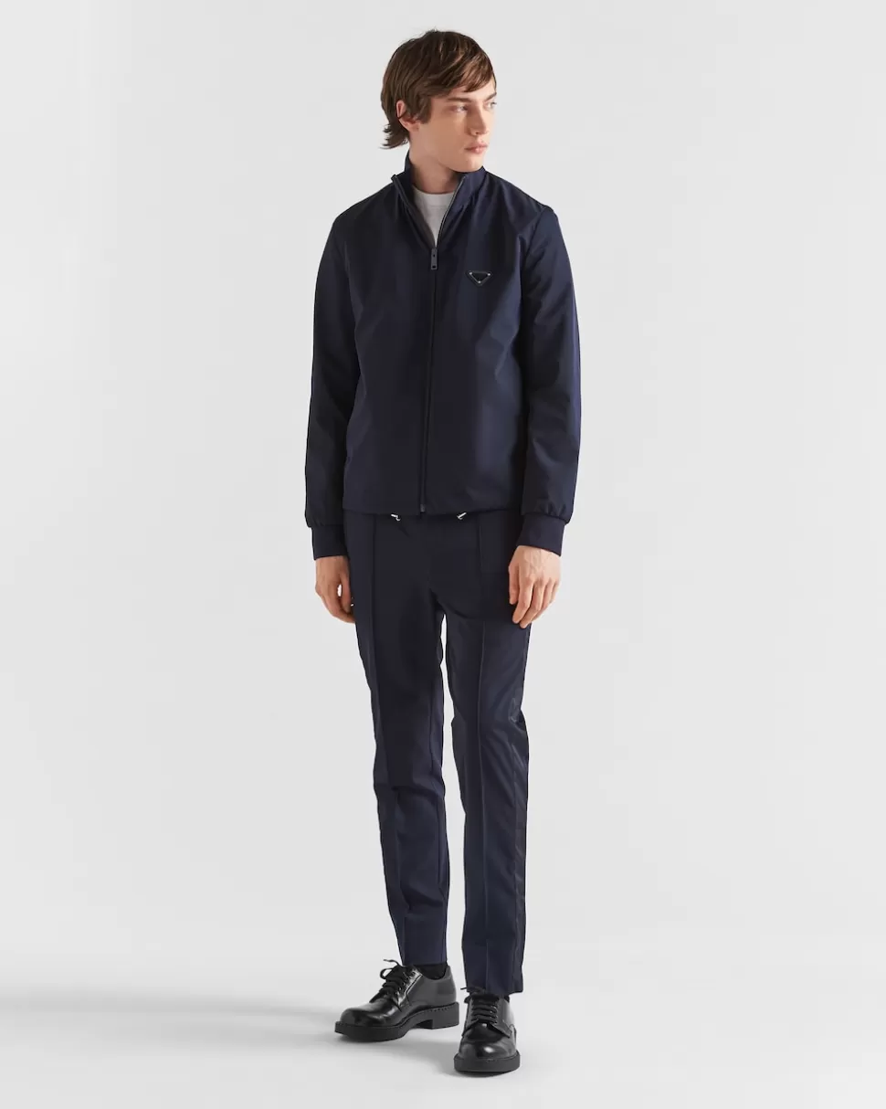 New Prada Hose Aus Stretch-funktionsgewebe Blau