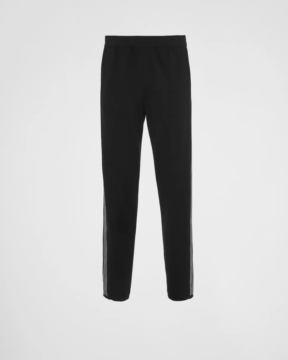 Outlet Prada Hose Aus Superfine-wool Schwarz