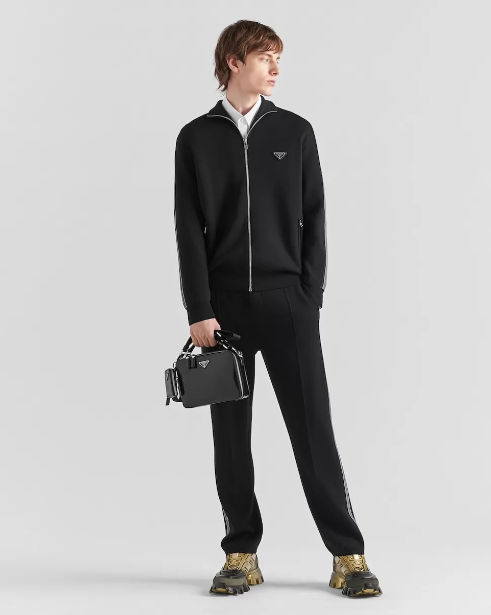 Outlet Prada Hose Aus Superfine-wool Schwarz