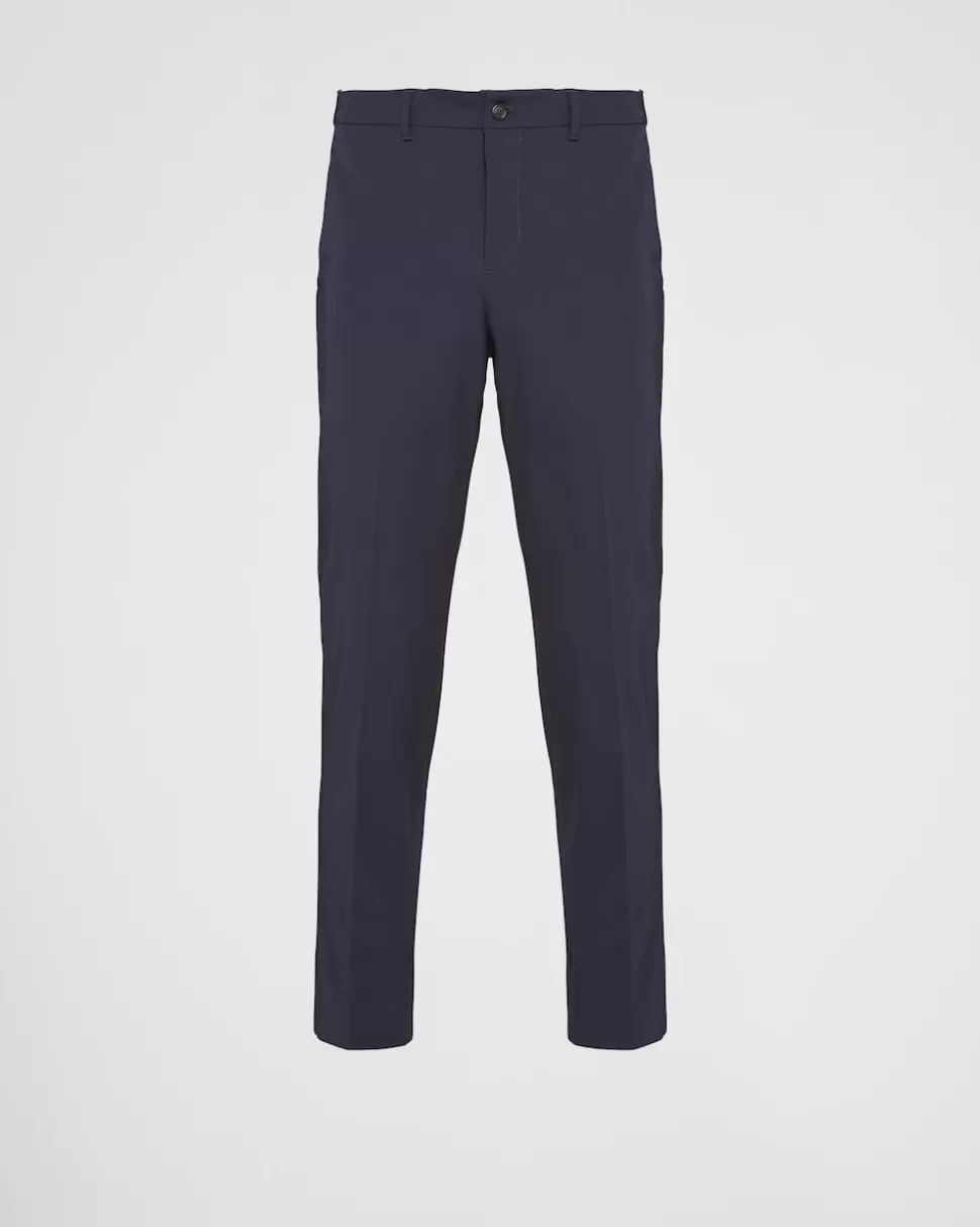 Online Prada Hose Aus Techno-stretch Schwarz