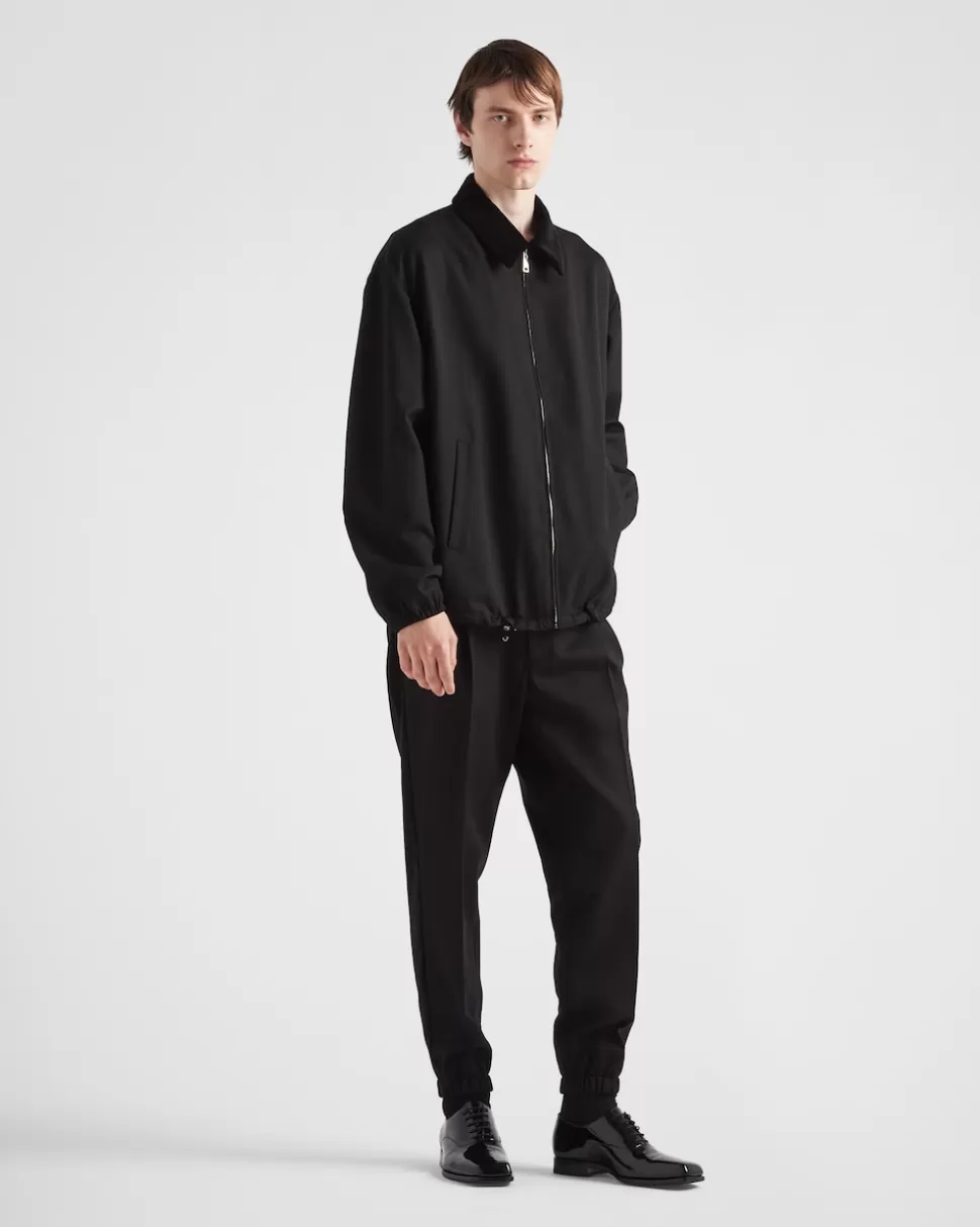 Store Prada Hose Aus Wolle Schwarz