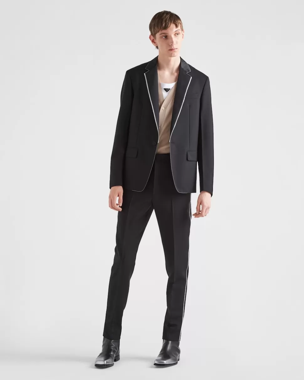 Outlet Prada Hose Aus Wolle Und Mohair Schwarz
