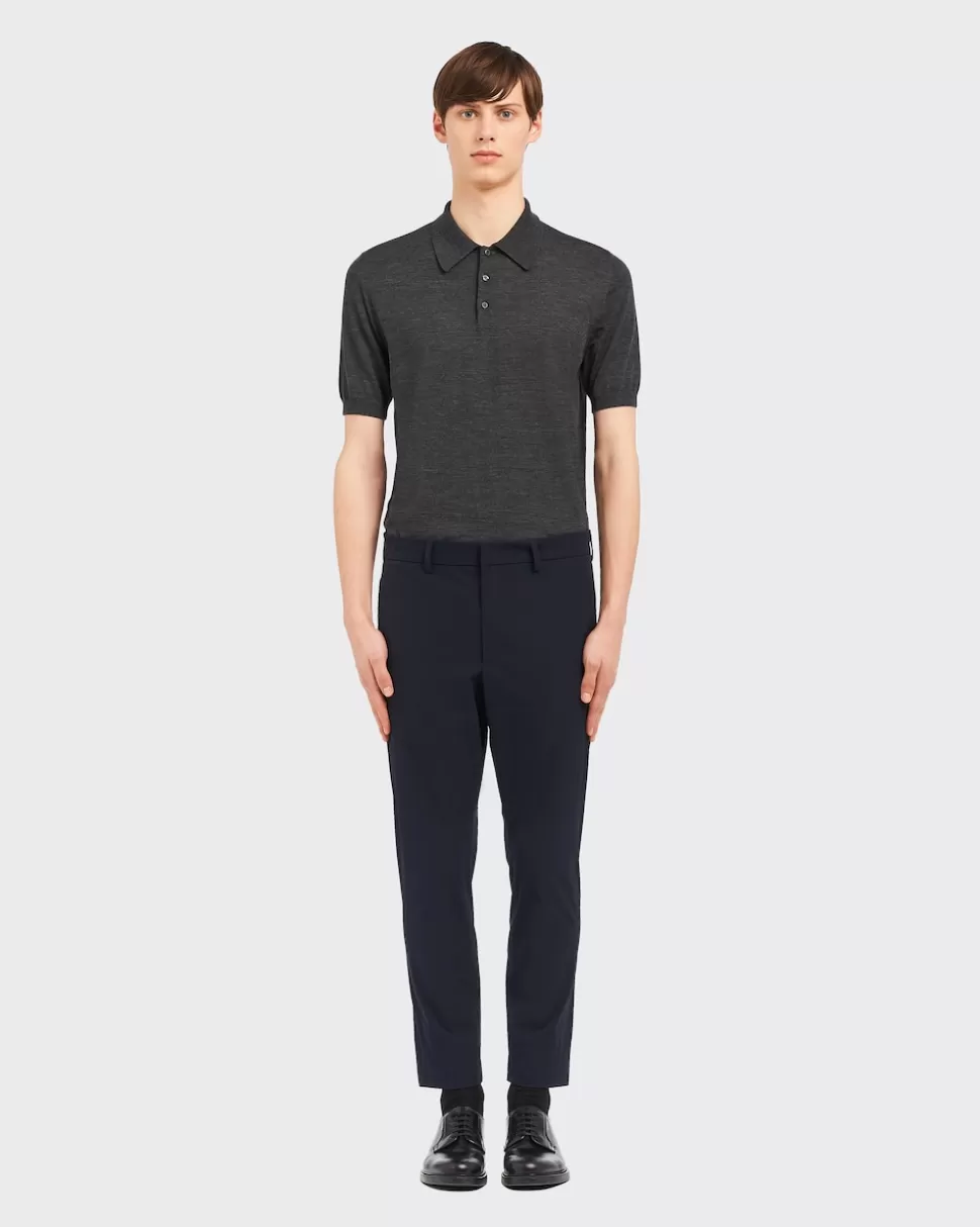 New Prada Hose, Leichtes Stretch-funktionsgewebe Schwarz
