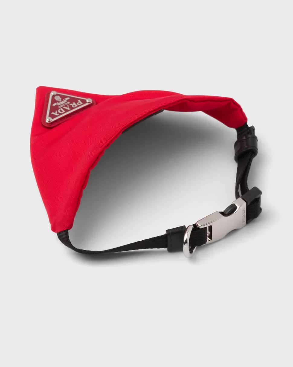 Outlet Prada Hundehalsband Aus Re-nylon Schwarz