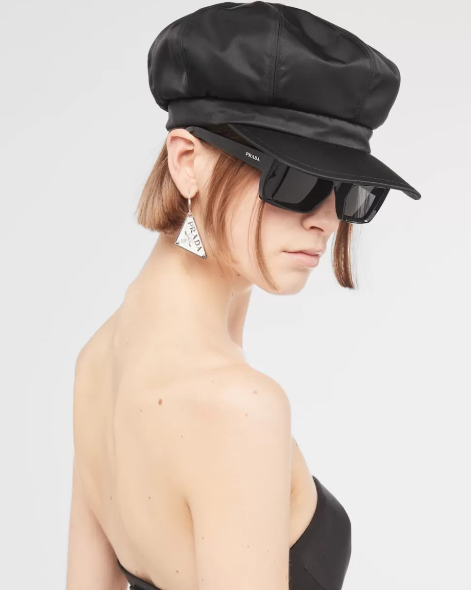Store Prada Hut Aus Re-nylon Schwarz