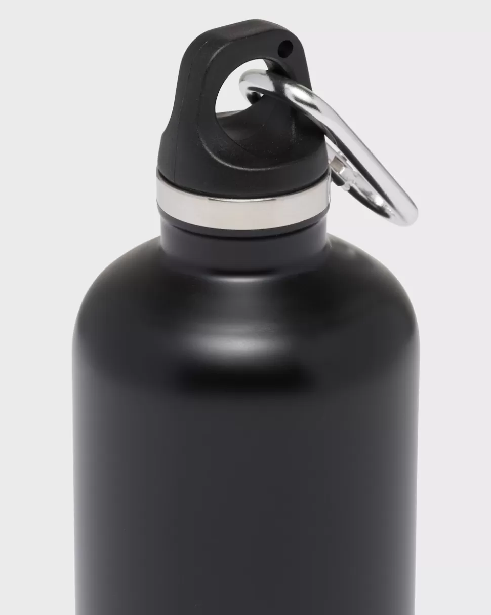 Clearance Prada Isolierte Wasserflasche Aus Edelstahl, 350 Ml Schwarz