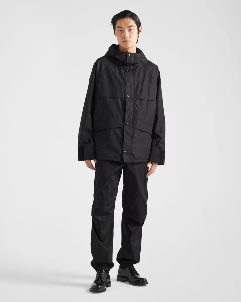 Store Prada Jacke Aus Funktionsgewebe Schwarz