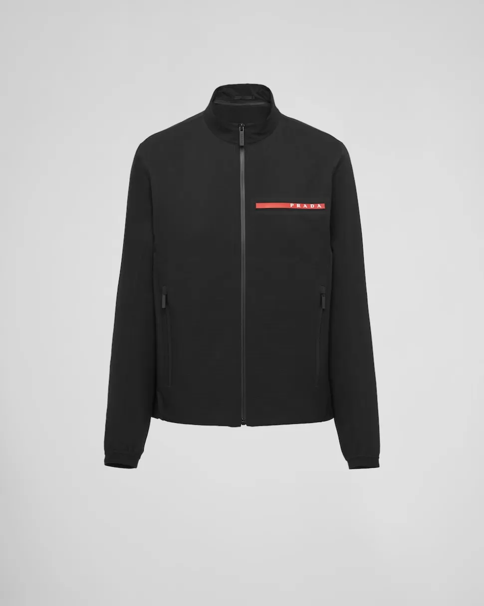 Store Prada Jacke Aus Light Bi-stretch Schwarz
