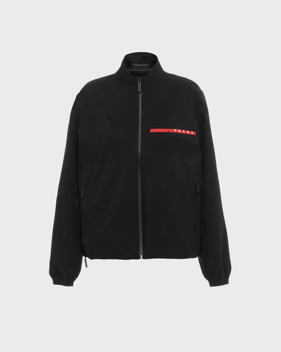 Cheap Prada Jacke Aus Light Bi-stretch Schwarz