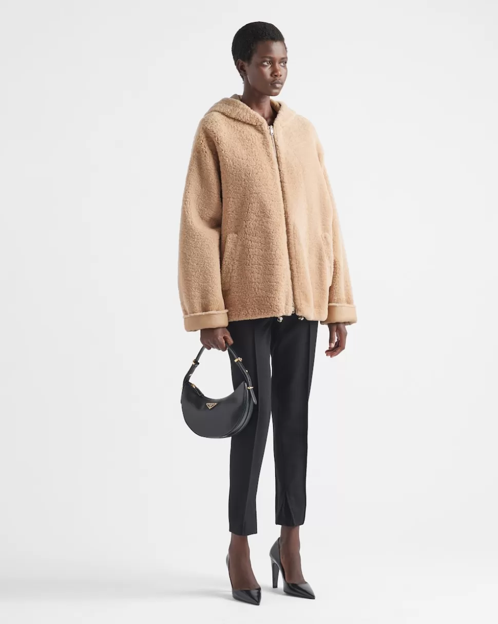 Hot Prada Jacke Aus Nappa-lammfell Albino/Weiss