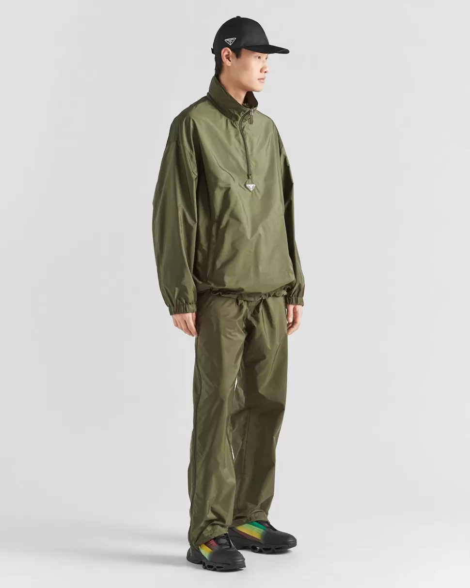 Flash Sale Prada Jacke Aus Re-nylon Militärgrün