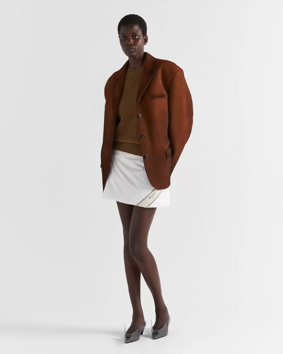 Store Prada Jacke Aus Wildleder Eiche