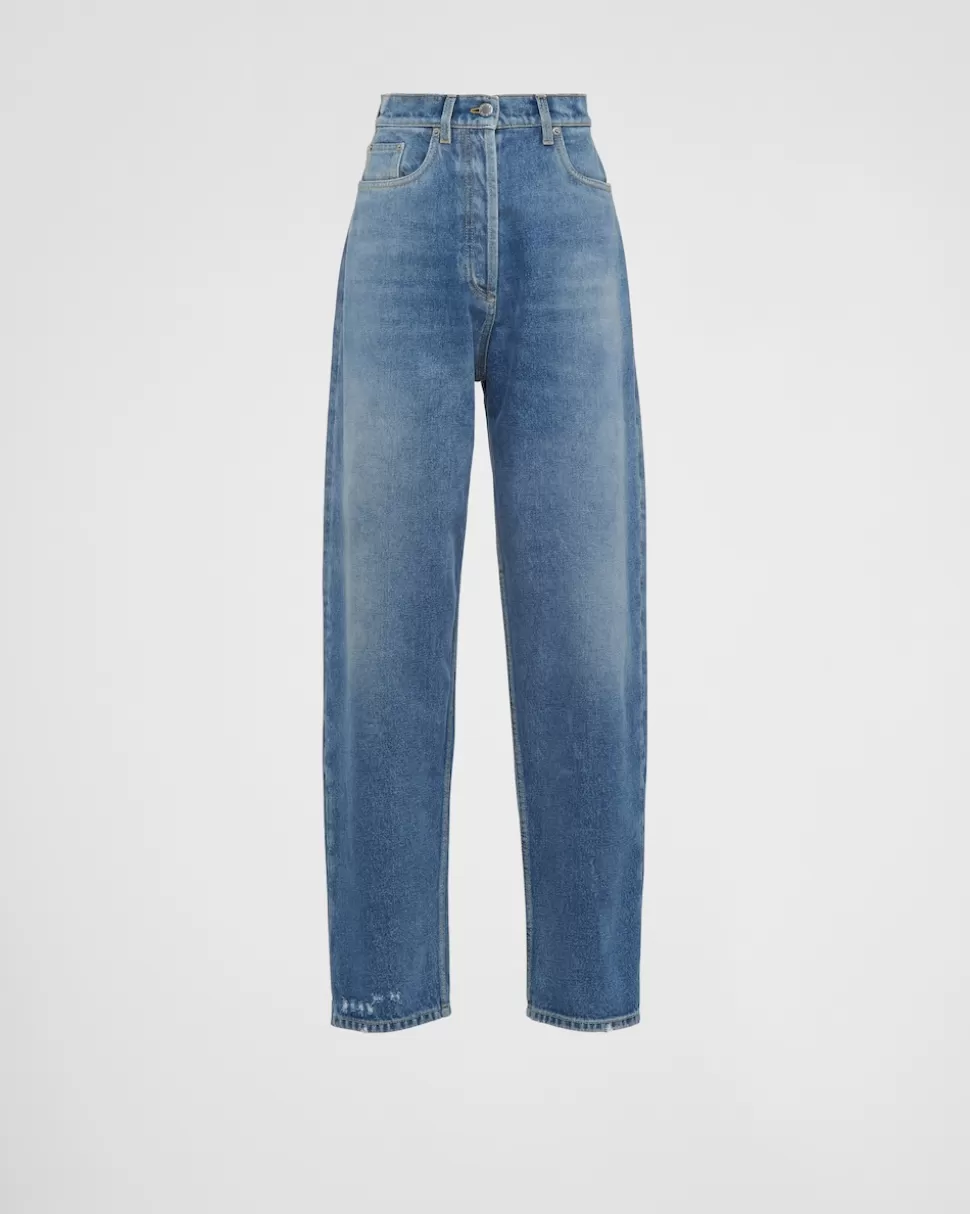 New Prada Jeans Aus Denim MITTELBLAU