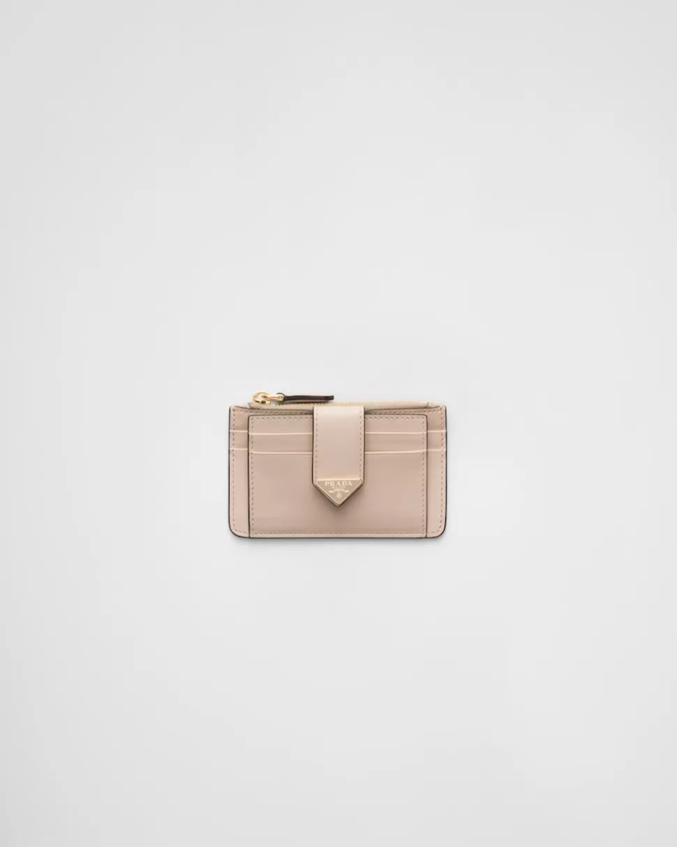 Outlet Prada Kartenetui Aus Leder Schwarz