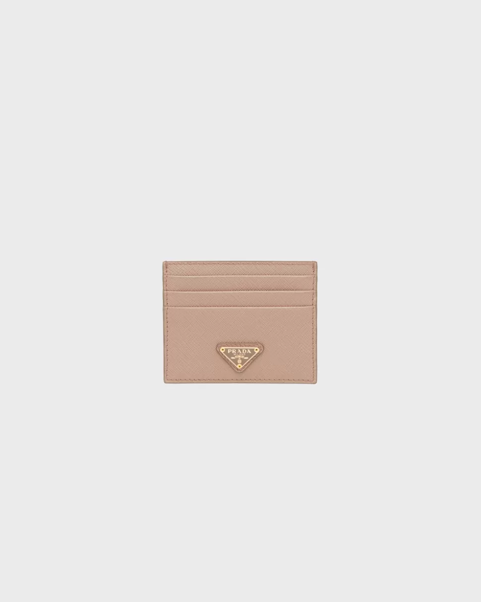 Clearance Prada Kartenetui Aus Saffiano Leder Schwarz