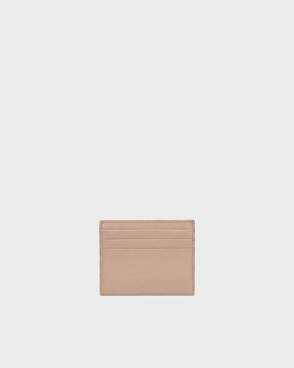 Clearance Prada Kartenetui Aus Saffiano Leder Schwarz