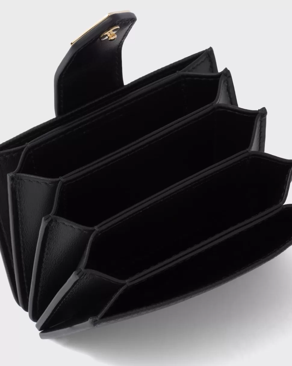 Outlet Prada Kartenetui Aus Saffiano Und Leder Schwarz