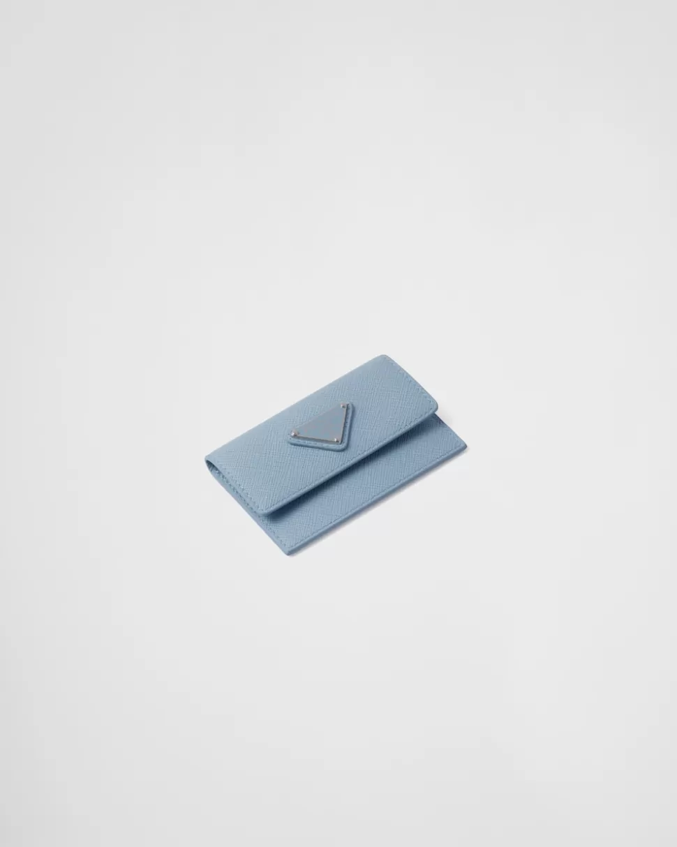 Discount Prada Kartenetui Aus Saffiano-leder Schwarz