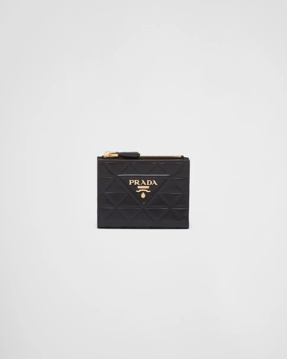 Flash Sale Prada Kleine Geldbörse Aus Leder Schwarz