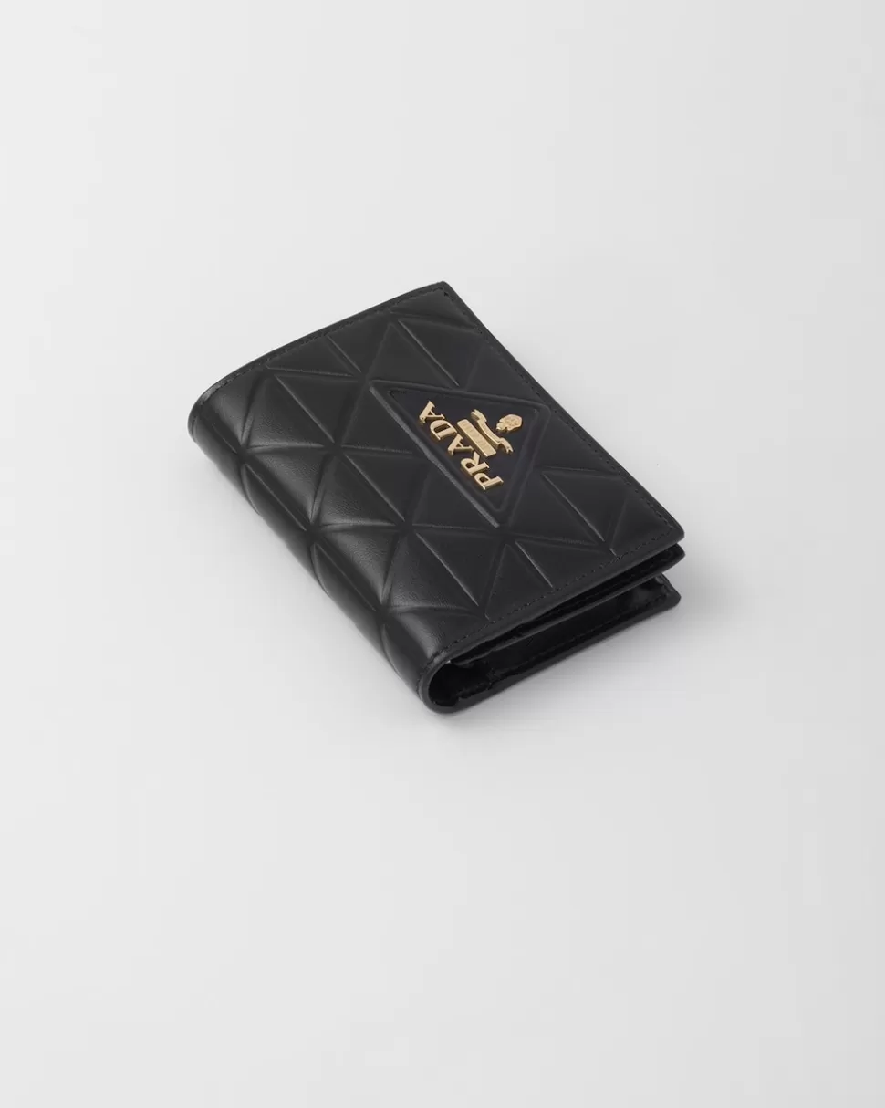 Cheap Prada Kleine Geldbörse Aus Leder Schwarz