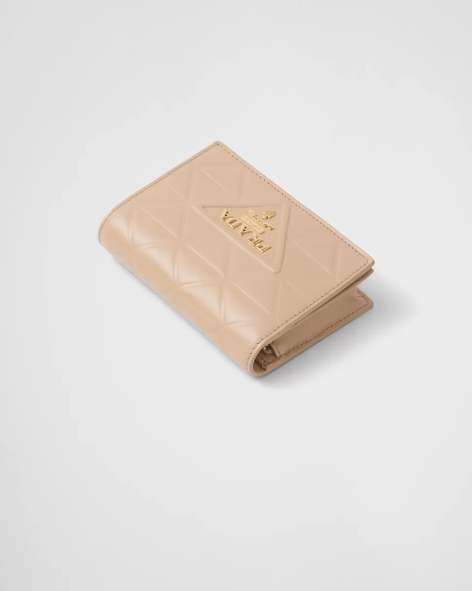Online Prada Kleine Geldbörse Aus Leder Schwarz
