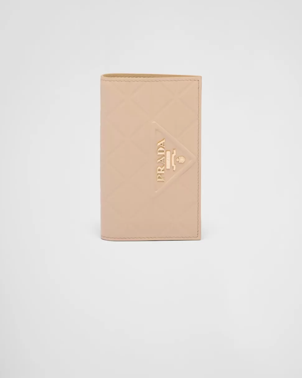 Fashion Prada Kleine Geldbörse Aus Leder Schwarz