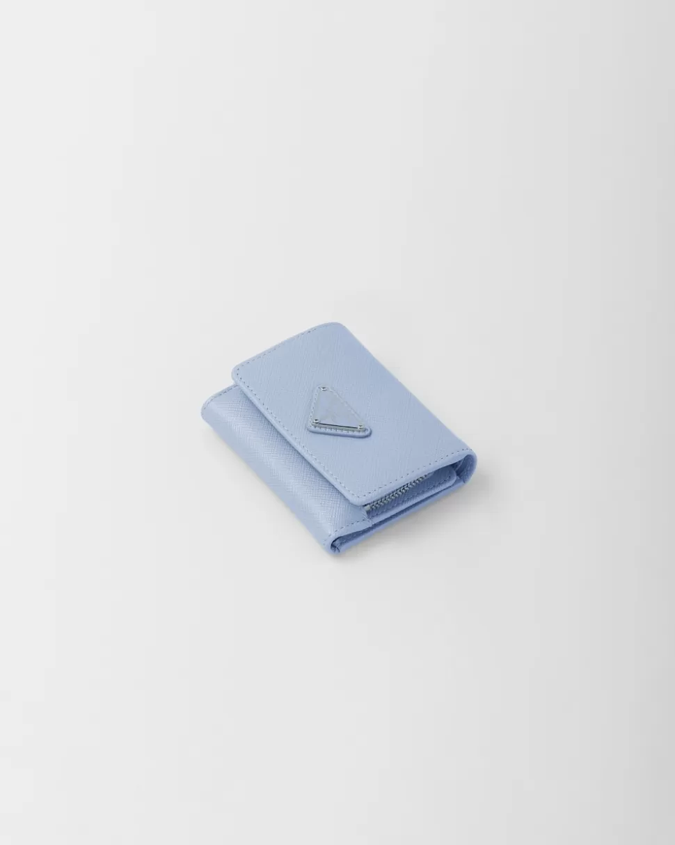 Flash Sale Prada Kleine Geldbörse Aus Saffiano-leder Schwarz