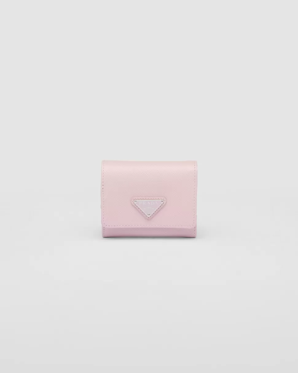 Hot Prada Kleine Geldbörse Aus Saffiano-leder Schwarz