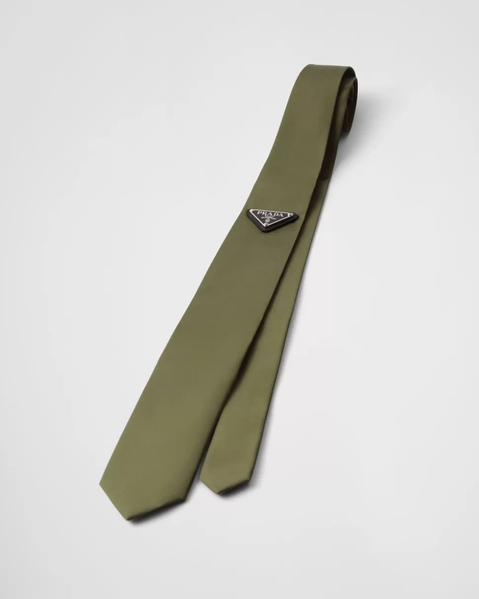 Clearance Prada Krawatte Aus Gabardine Re-nylon Schwarz