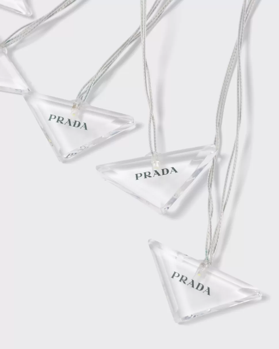 Online Prada Lichterkette Aus Plexiglas Weiss