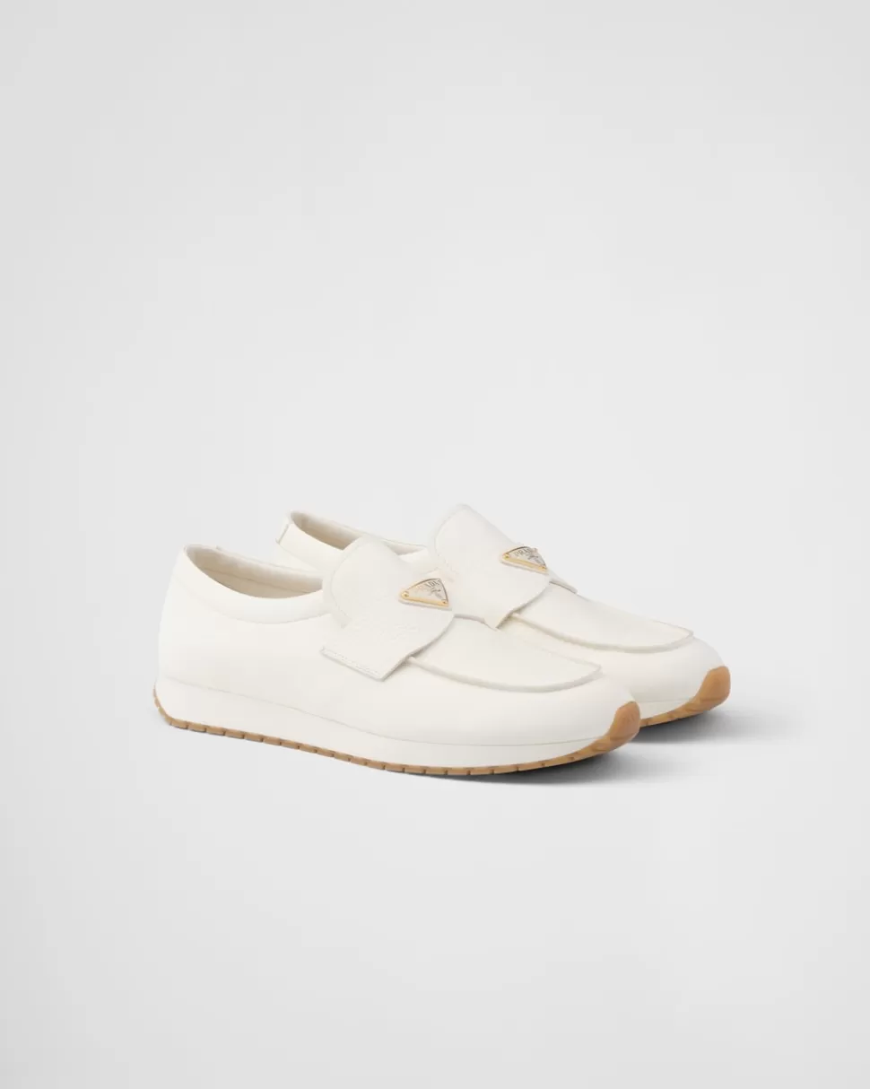 Shop Prada Loafer Aus Leder Natur