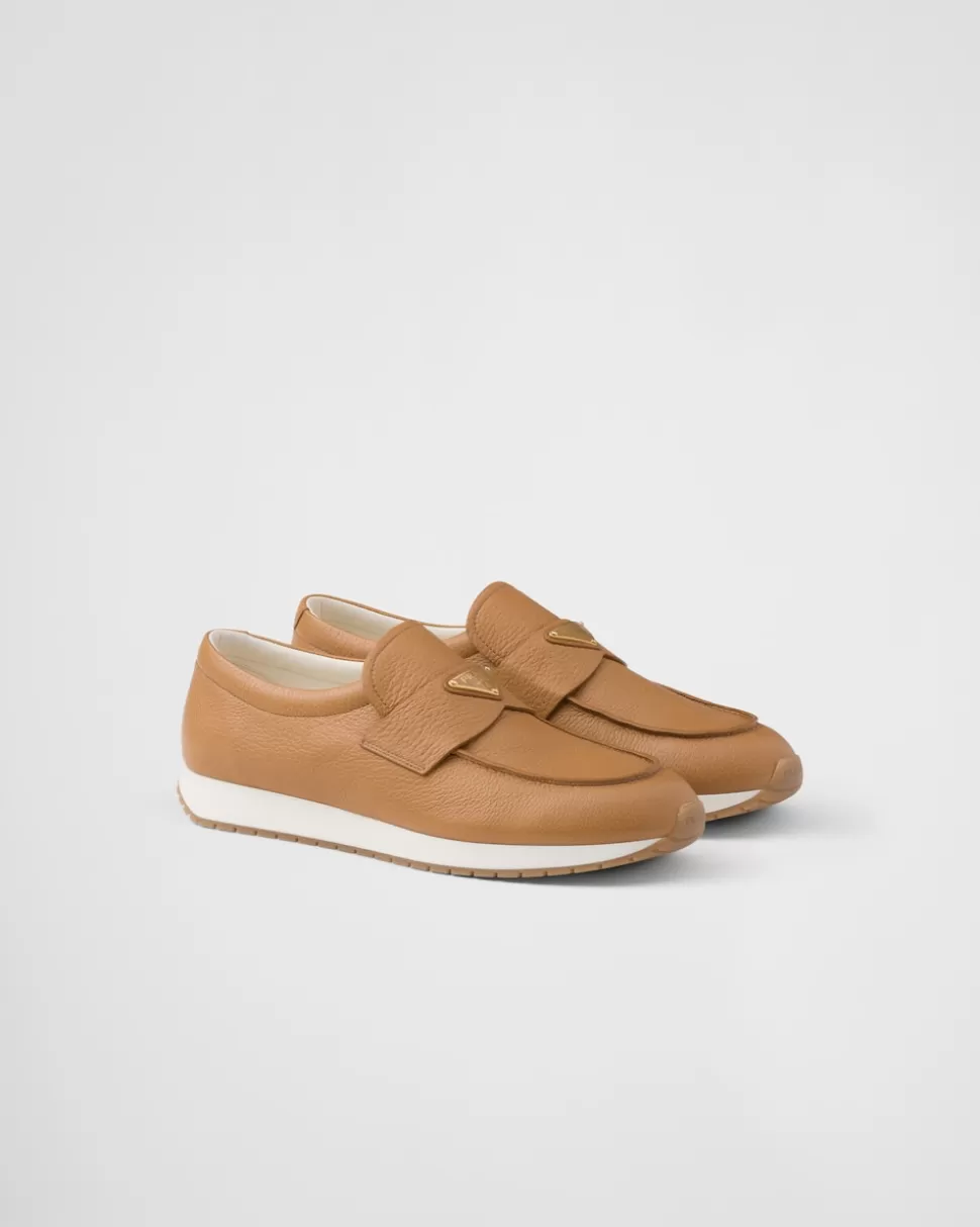 New Prada Loafer Aus Leder Natur